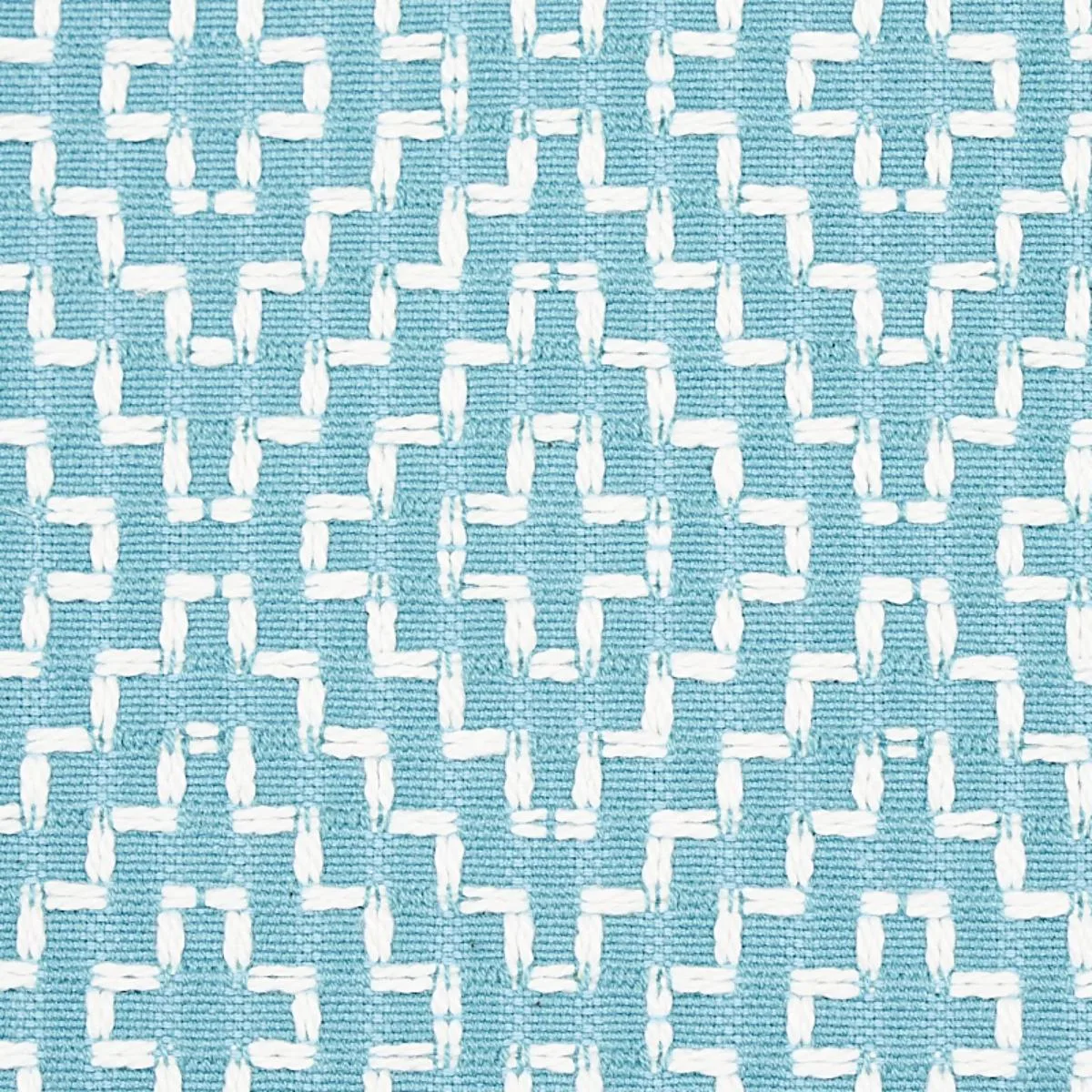 Schumacher 65621 Soho Weave Capri fabric swatch