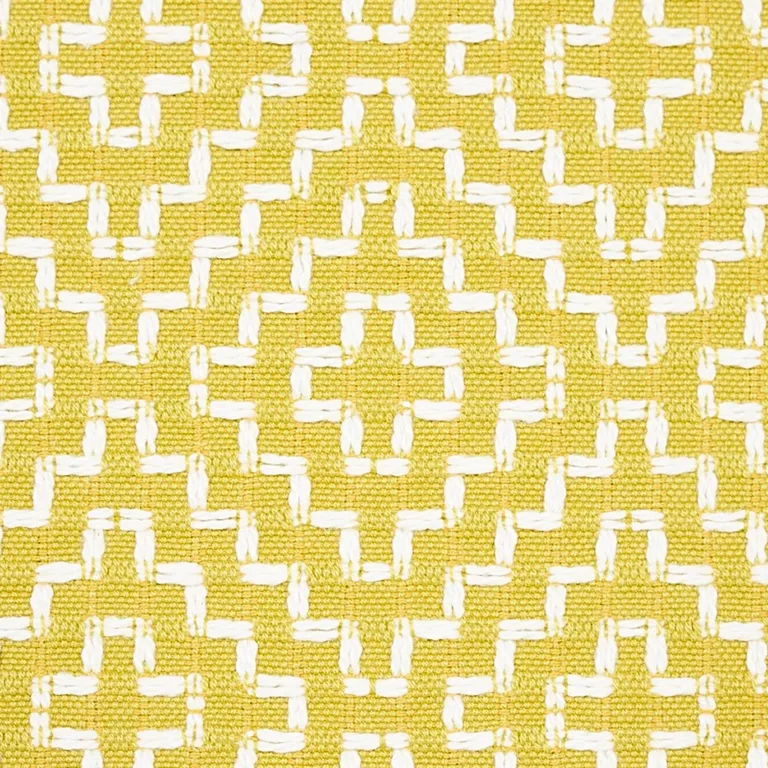 Schumacher 65622 Soho Weave Citron fabric swatch