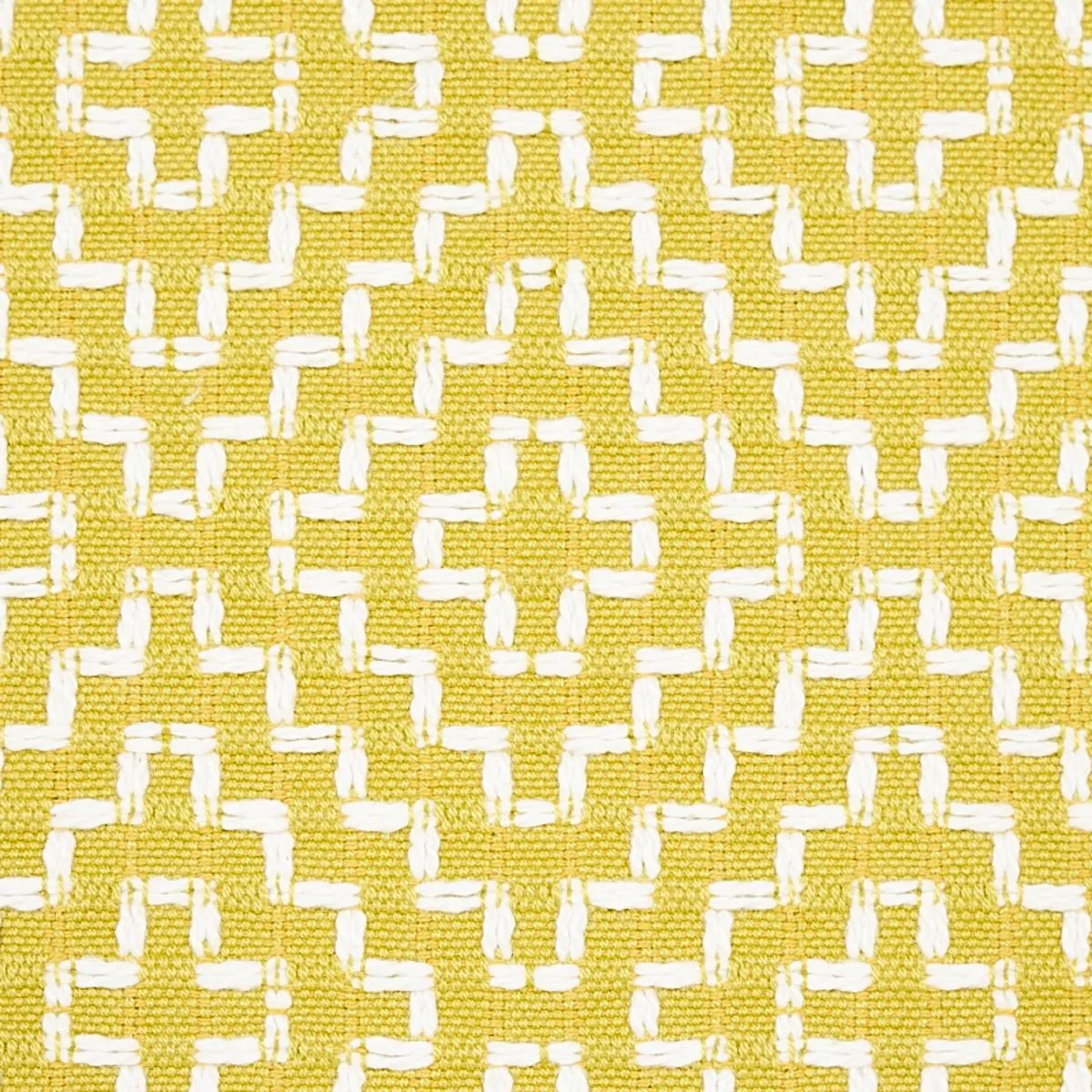 Schumacher 65622 Soho Weave Citron fabric swatch
