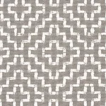 Schumacher 65628 Soho Weave Grey fabric swatch
