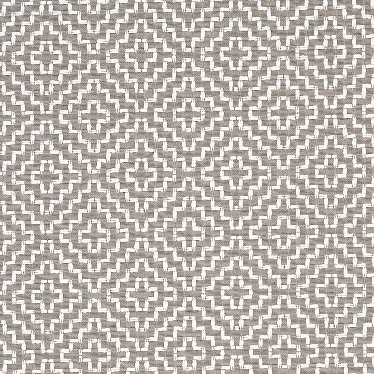 Schumacher 65628 Soho Weave Grey fabric swatch
