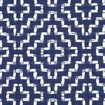 Schumacher 65627 Soho Weave Navy fabric swatch