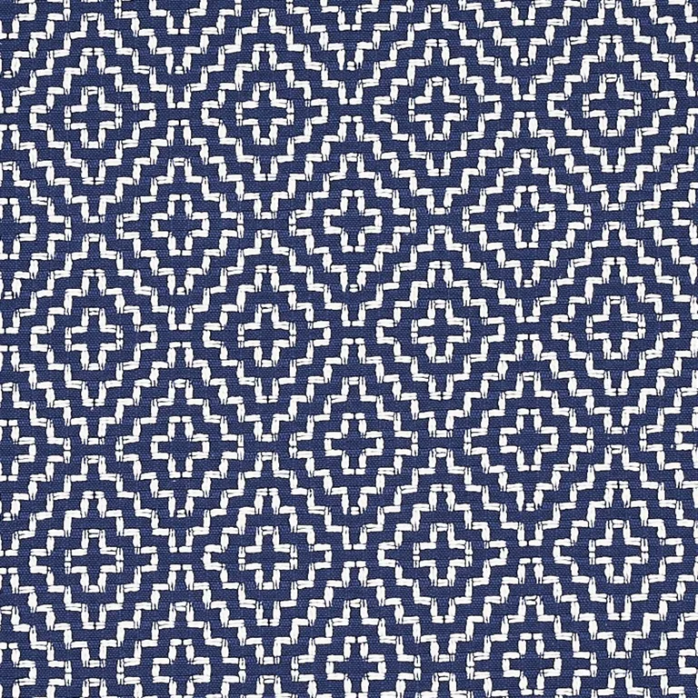 Schumacher 65627 Soho Weave Navy fabric swatch