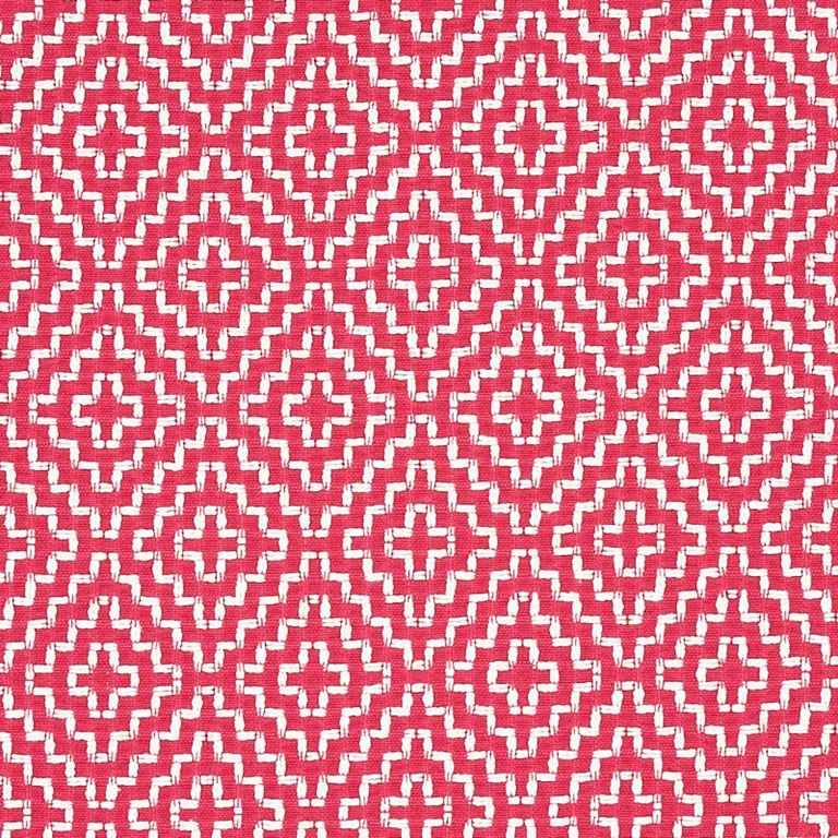 Schumacher 65620 Soho Weave Raspberry fabric swatch