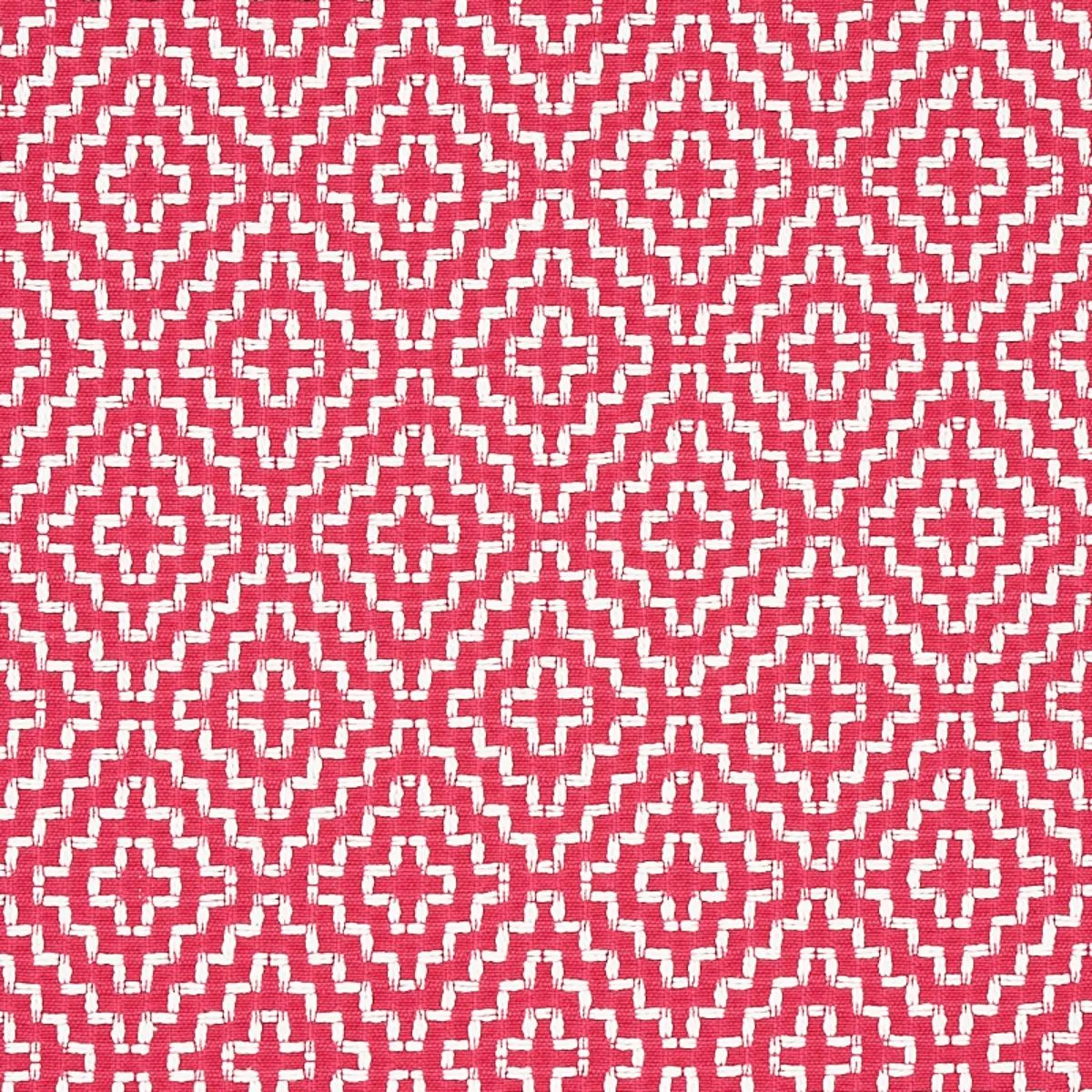 Schumacher 65620 Soho Weave Raspberry fabric swatch