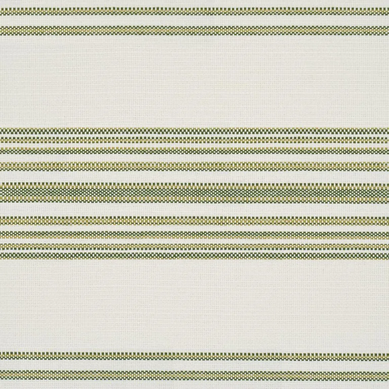 Schumacher 79333 Solana Stripe Indoor/Outdoor Green fabric swatch