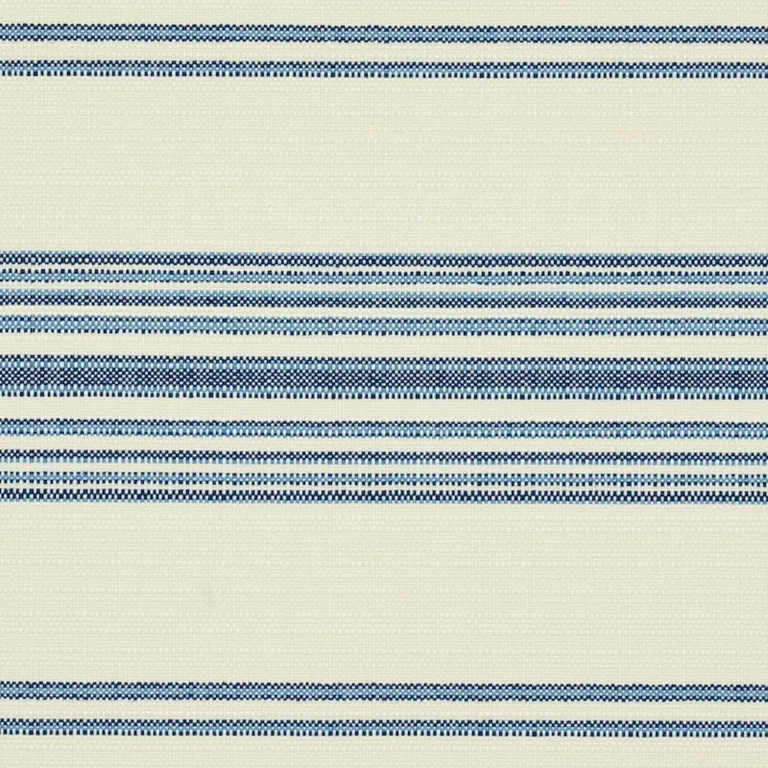Schumacher 79330 Solana Stripe Indoor/Outdoor Navy fabric swatch