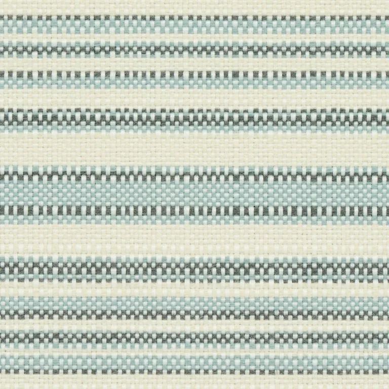 Schumacher 79332 Solana Stripe Indoor/Outdoor Sky fabric swatch
