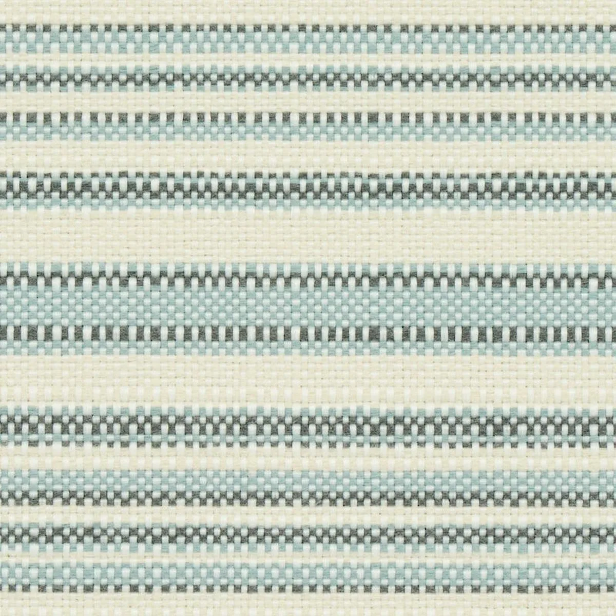 Schumacher 79332 Solana Stripe Indoor/Outdoor Sky fabric swatch