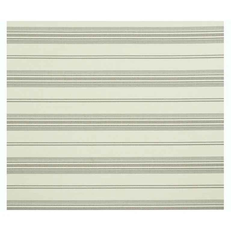 Schumacher 79331 Solana Stripe Indoor/Outdoor Stone fabric swatch