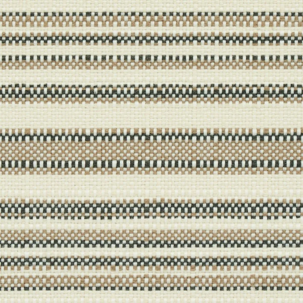 Schumacher 79331 Solana Stripe Indoor/Outdoor Stone fabric swatch