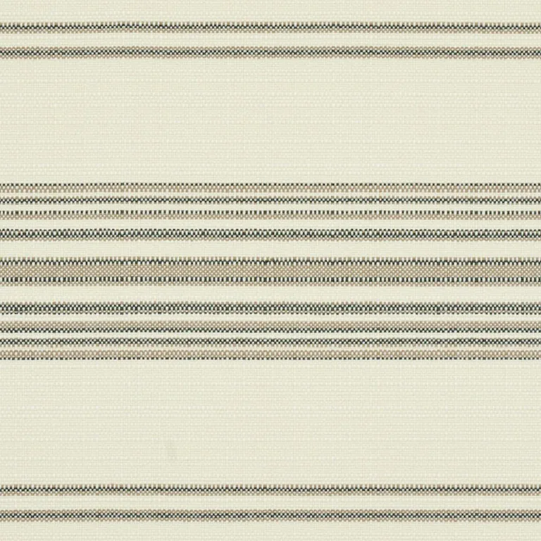 Schumacher 79331 Solana Stripe Indoor/Outdoor Stone fabric swatch