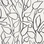 Schumacher 178702 Solandra Vine Black fabric swatch