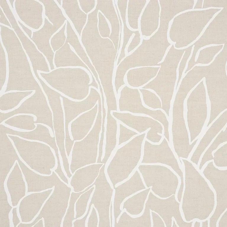 Schumacher 178703 Solandra Vine Natural fabric swatch