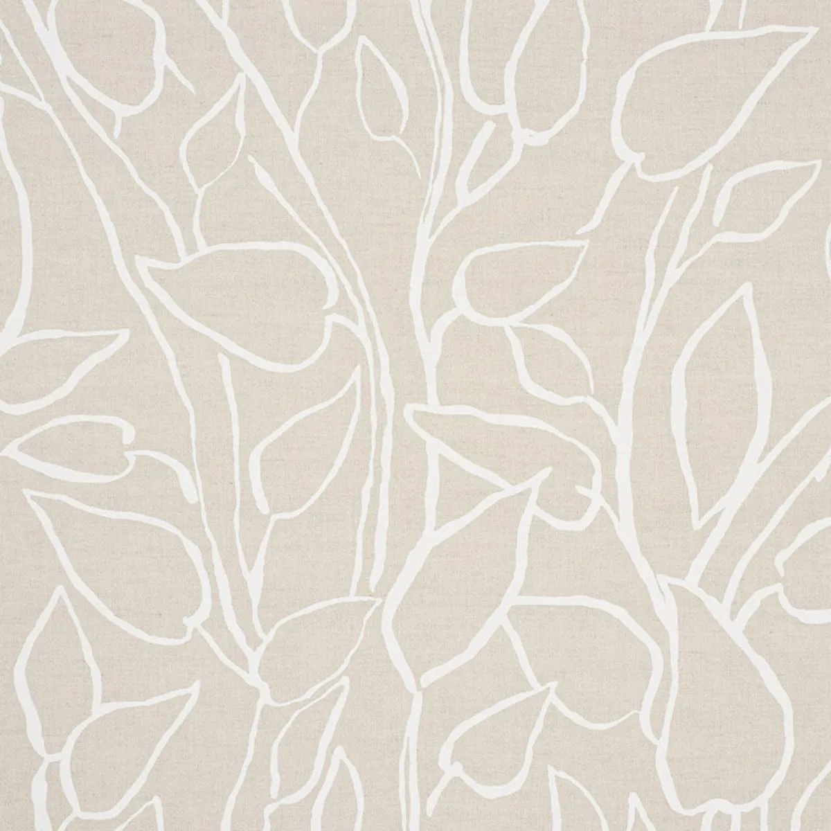 Schumacher 178703 Solandra Vine Natural fabric swatch