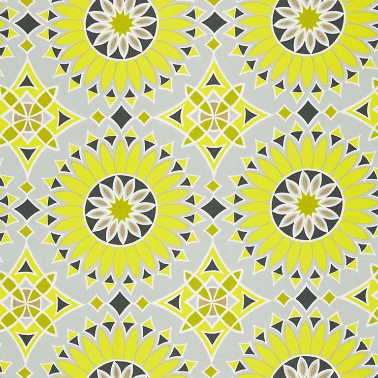 Schumacher 174731 Soleil L.A. Print Driftwood fabric swatch
