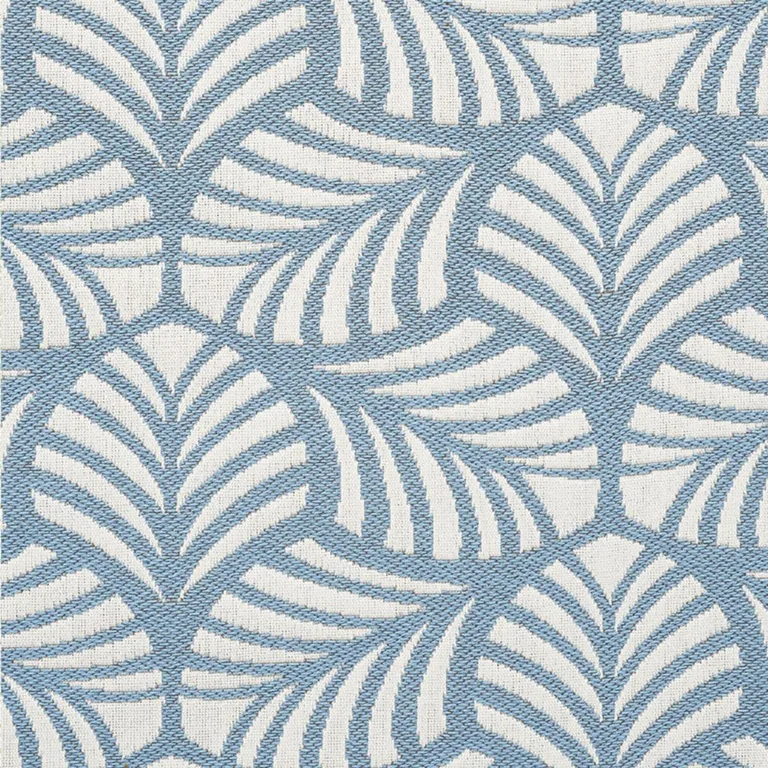 Schumacher 73821 Sonia Ii Indoor/Outdoor Sky fabric swatch