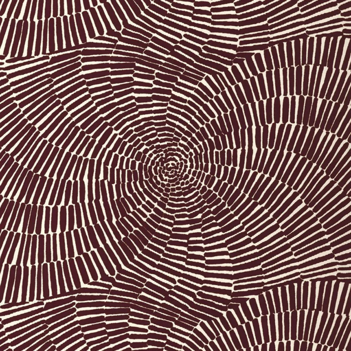 Schumacher 174242 Sonriza Print Indoor/Outdoor Java fabric swatch