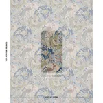 Schumacher 182932 Soraya Blue fabric swatch
