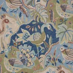 Schumacher 182932 Soraya Blue fabric swatch