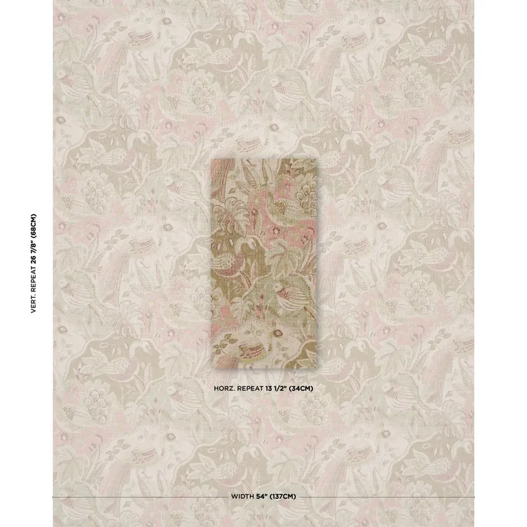Schumacher 182931 Soraya Petal fabric swatch