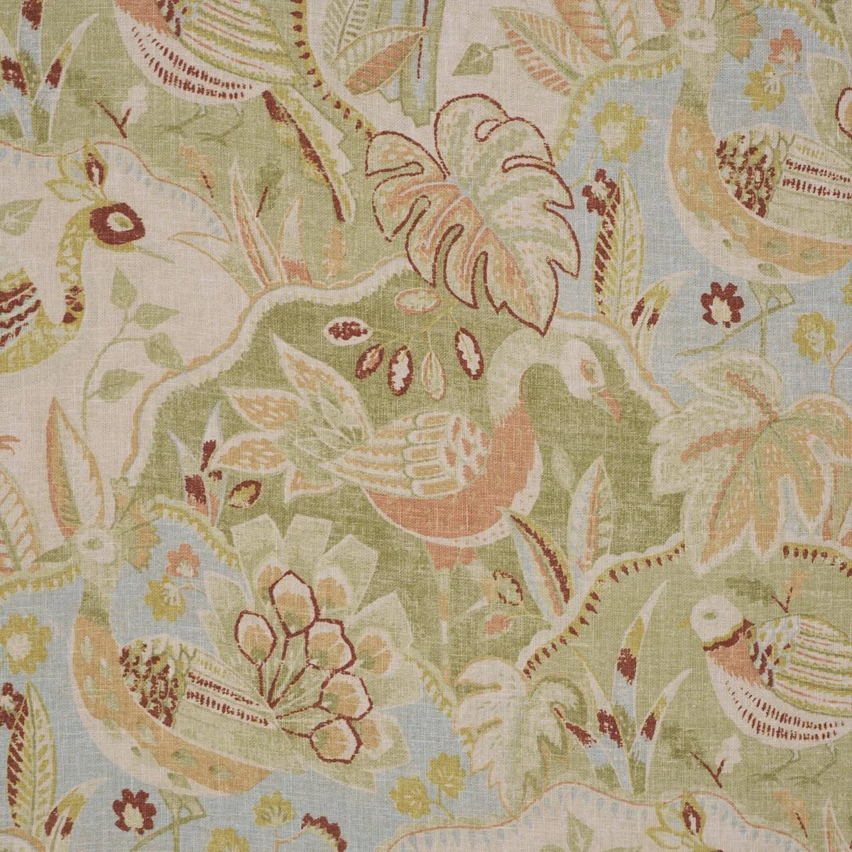 Schumacher 182930 Soraya Sage fabric swatch