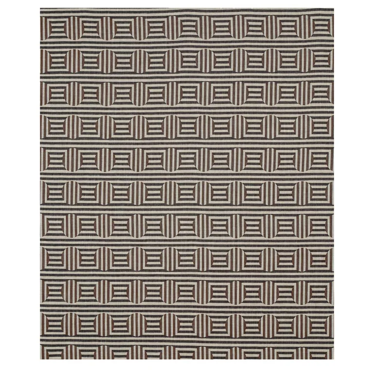Schumacher 80842 Soto Charcoal fabric swatch