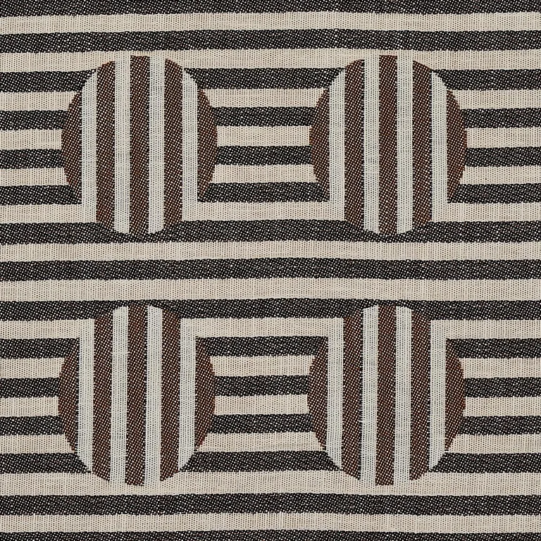 Schumacher 80842 Soto Charcoal fabric swatch