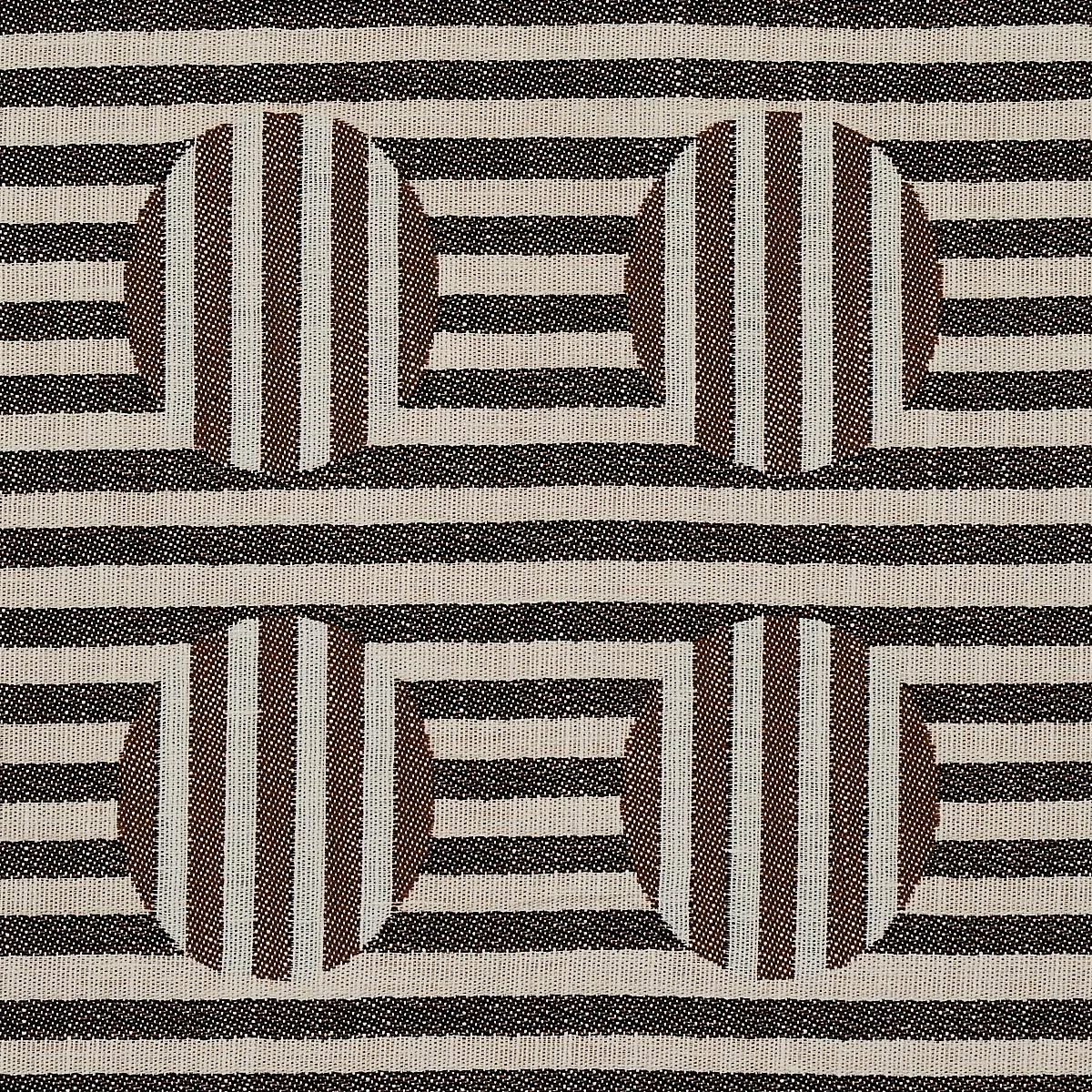 Schumacher 80842 Soto Charcoal fabric swatch