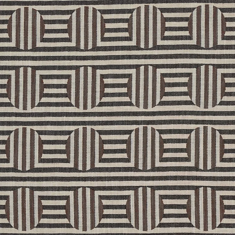 Schumacher 80842 Soto Charcoal fabric swatch