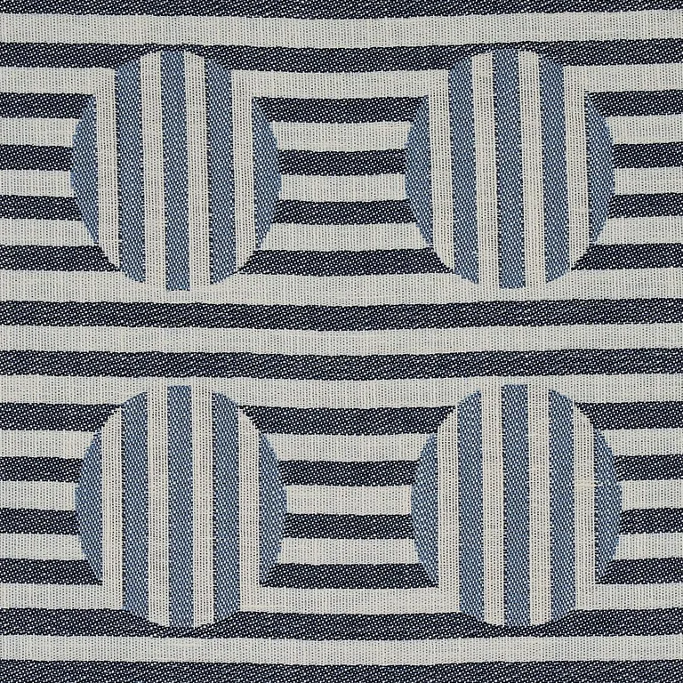 Schumacher 80840 Soto Denim fabric swatch