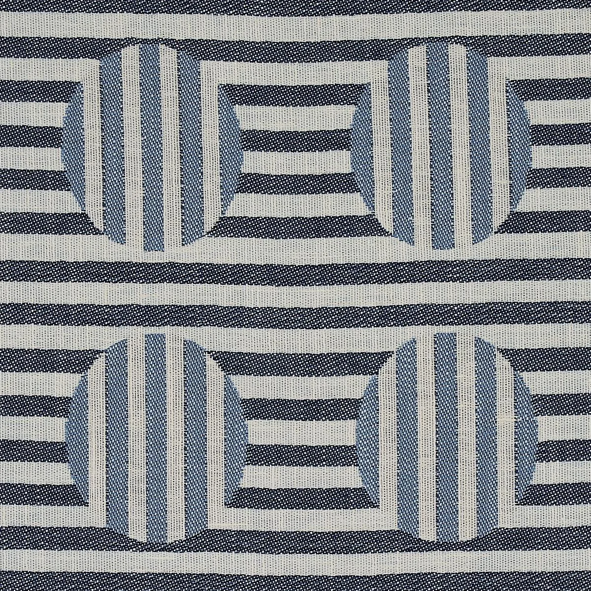 Schumacher 80840 Soto Denim fabric swatch