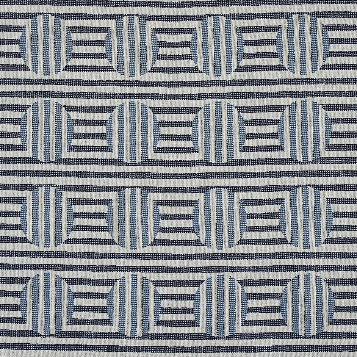 Schumacher 80840 Soto Denim fabric swatch