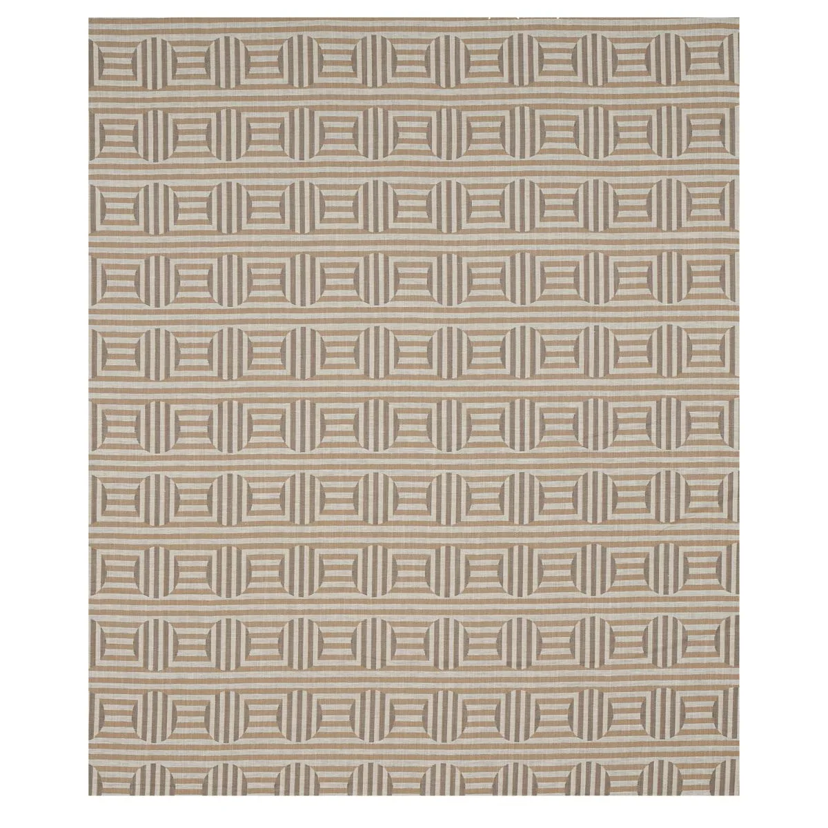 Schumacher 80841 Soto Sand fabric swatch