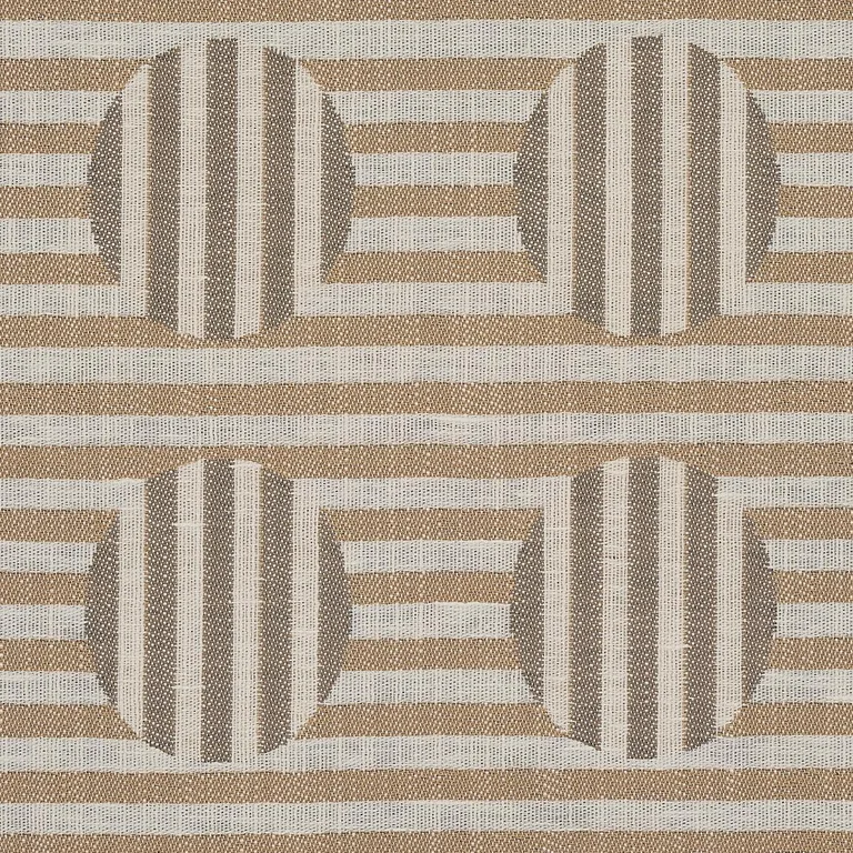 Schumacher 80841 Soto Sand fabric swatch