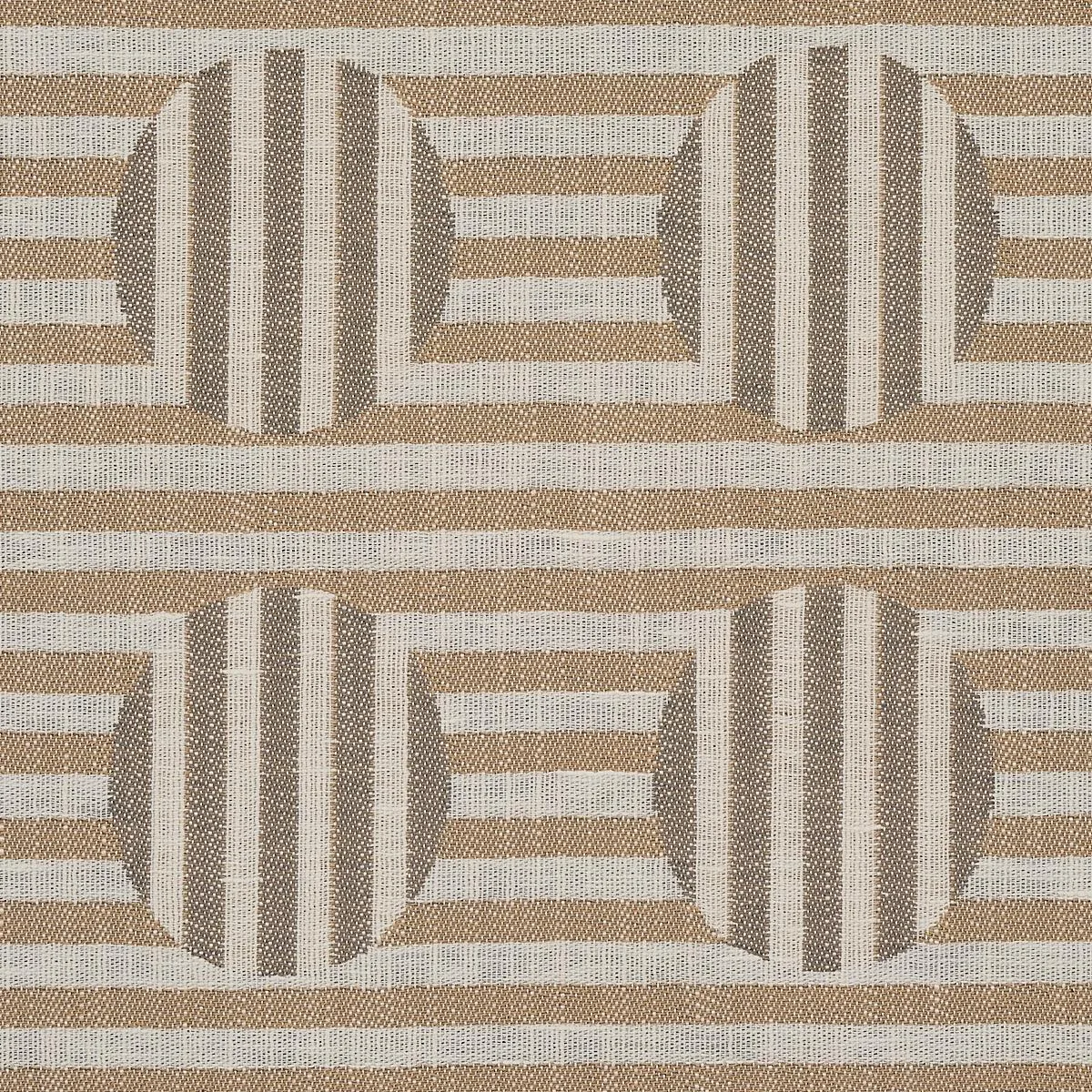 Schumacher 80841 Soto Sand fabric swatch