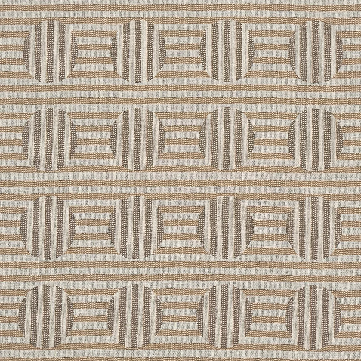 Schumacher 80841 Soto Sand fabric swatch