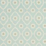 Schumacher SOUN003 Soundess Aqua fabric swatch