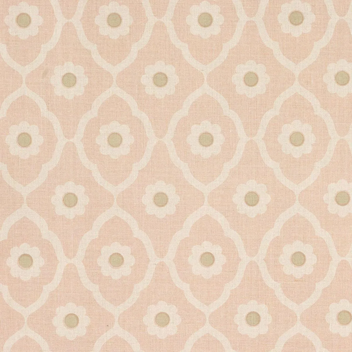 Schumacher SOUN004 Soundess Pink fabric swatch