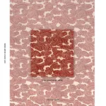 Schumacher 74064 Sozan Velvet Cinnabar fabric swatch