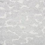 Schumacher 74062 Sozan Velvet Platinum fabric swatch