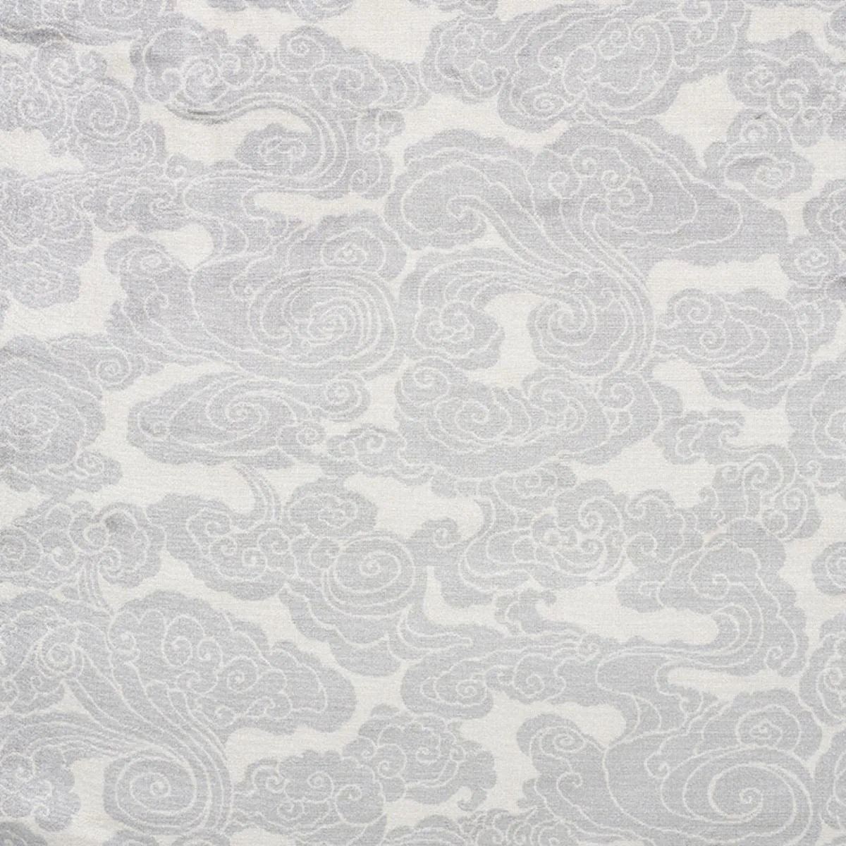 Schumacher 74062 Sozan Velvet Platinum fabric swatch