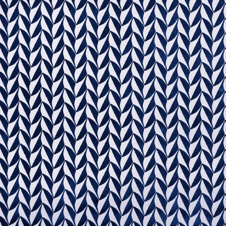 Schumacher 71231 Spades Blue fabric swatch