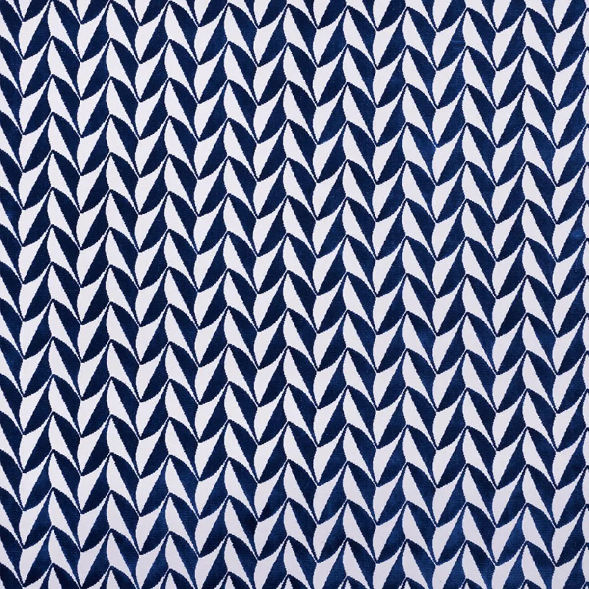 Schumacher 71231 Spades Blue fabric swatch