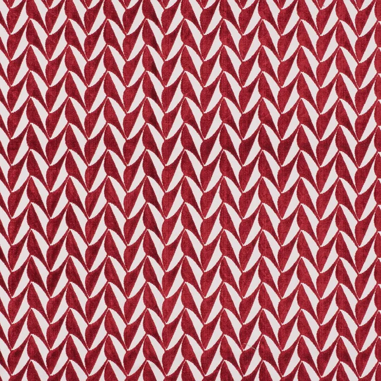 Schumacher 71230 Spades Red fabric swatch