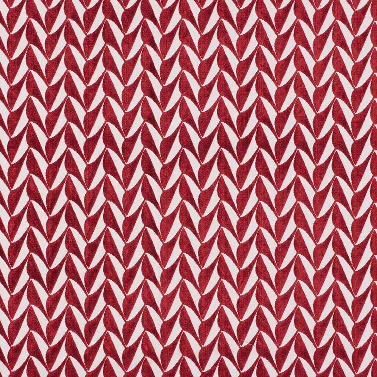 Schumacher 71230 Spades Red fabric swatch