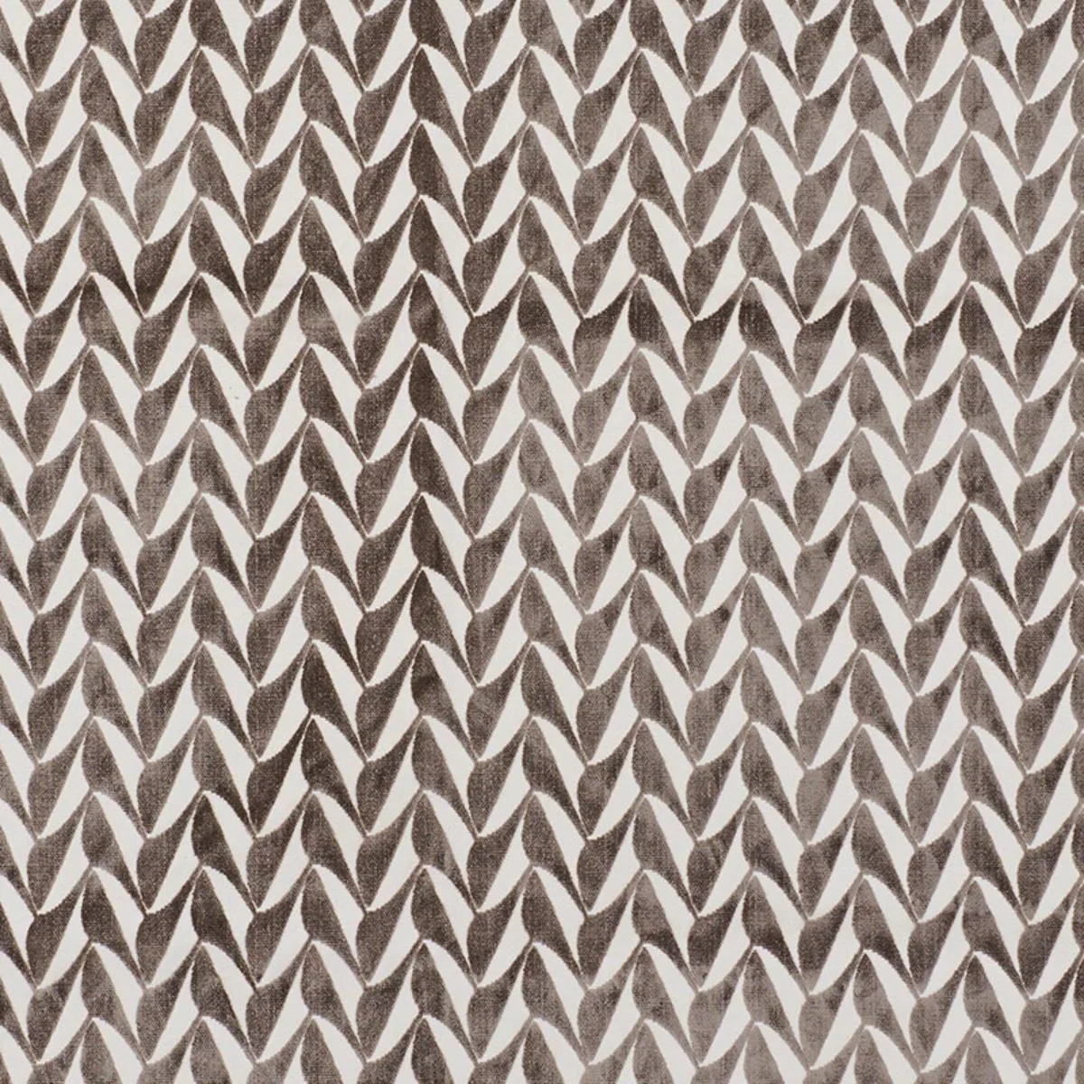 Schumacher 71234 Spades Taupe fabric swatch