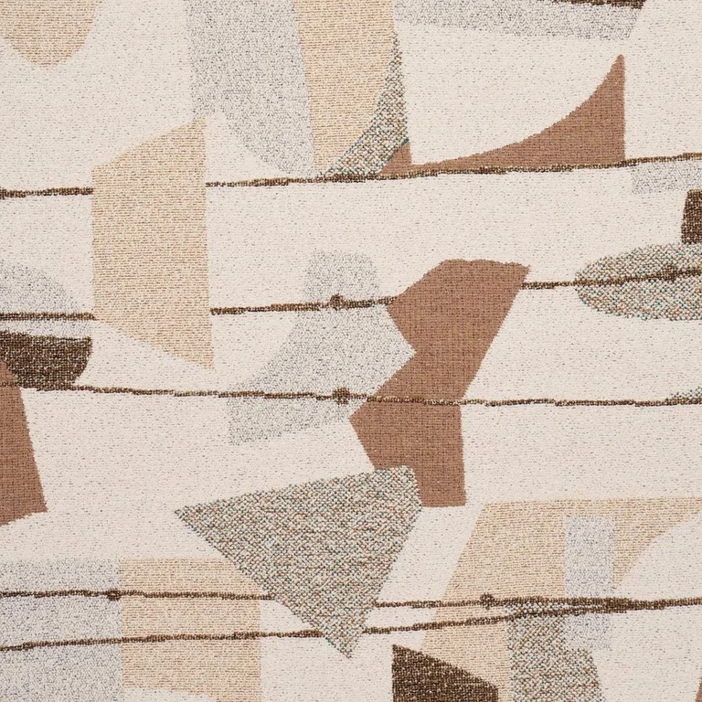 Schumacher 84480 Speakeasy Sepia Multi fabric swatch