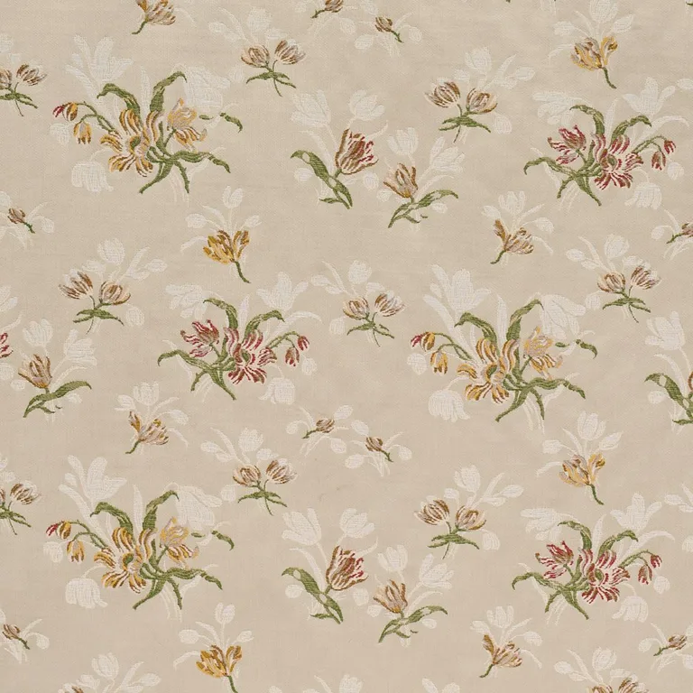 Schumacher 85820 Spitalfields Bouquet Alabaster fabric swatch