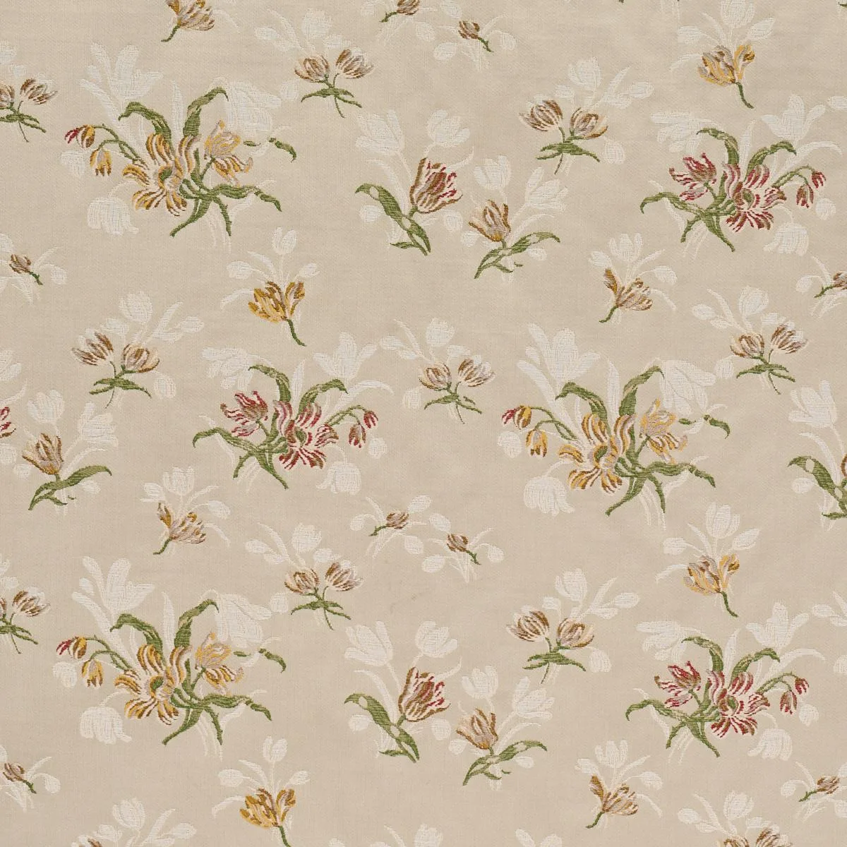 Schumacher 85820 Spitalfields Bouquet Alabaster fabric swatch